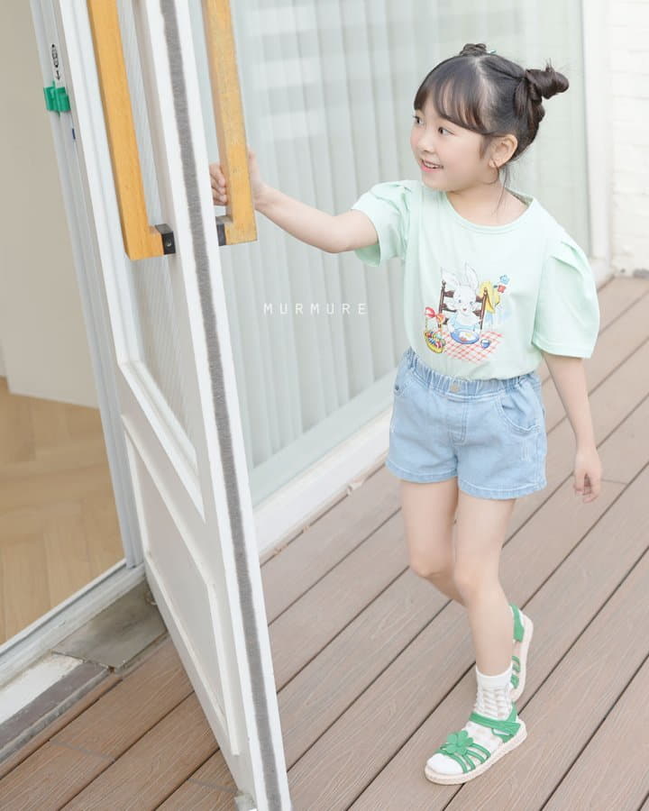 Murmure - Korean Children Fashion - #childrensboutique - Rabbit Picnic Tee - 5