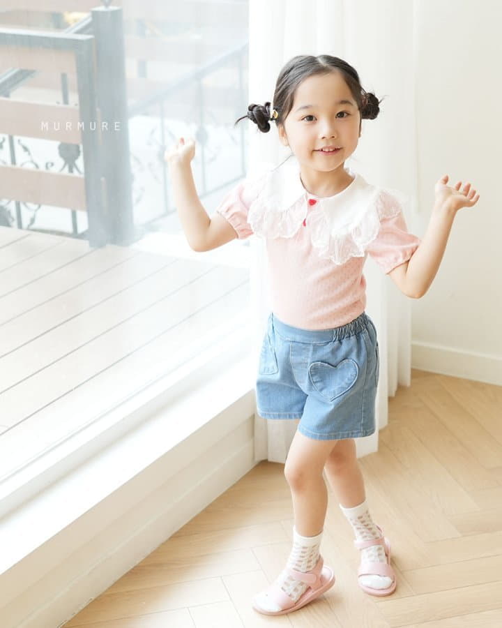 Murmure - Korean Children Fashion - #designkidswear - Heart Pocket Jeans