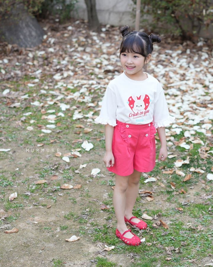 Murmure - Korean Children Fashion - #kidsshorts - Ruffle Tee - 6