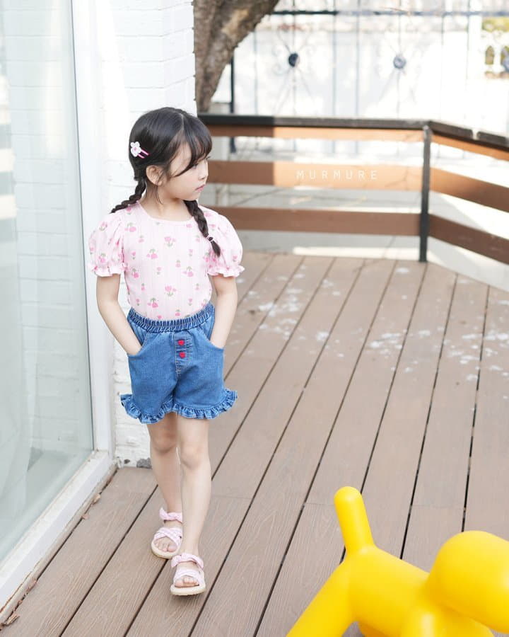 Murmure - Korean Children Fashion - #kidsshorts - Frill Jeans - 3