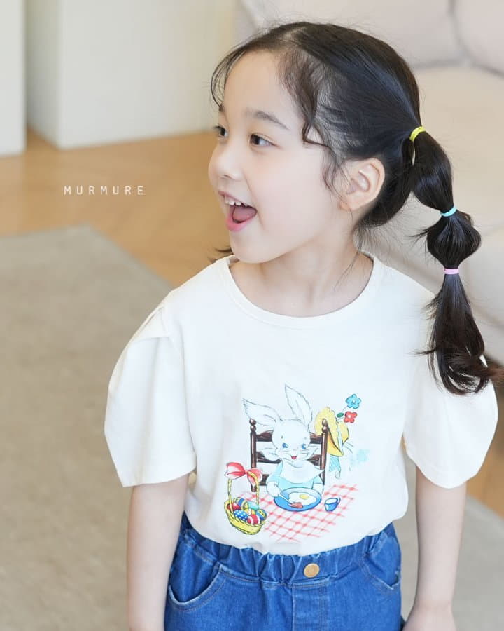 Murmure - Korean Children Fashion - #kidsstore - Rabbit Picnic Tee - 10