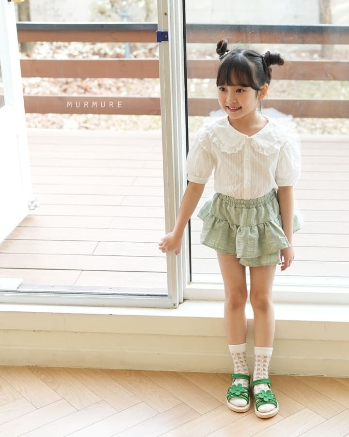 Murmure - Korean Children Fashion - #kidsstore - Green Cancan Skirt Pants