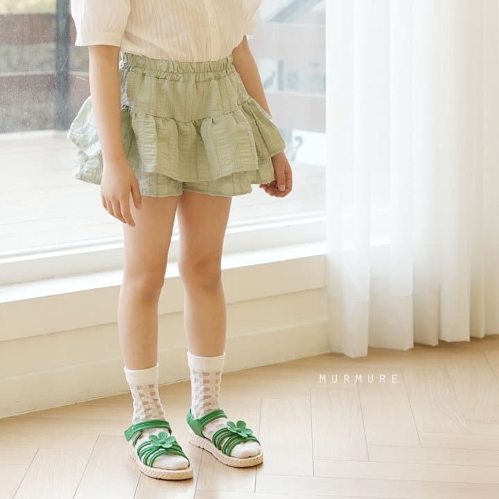 Murmure - Korean Children Fashion - #kidzfashiontrend - Green Cancan Skirt Pants - 2