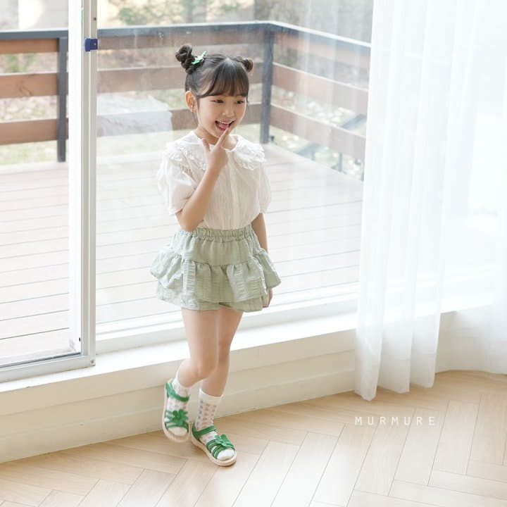 Murmure - Korean Children Fashion - #magicofchildhood - Green Cancan Skirt Pants - 5