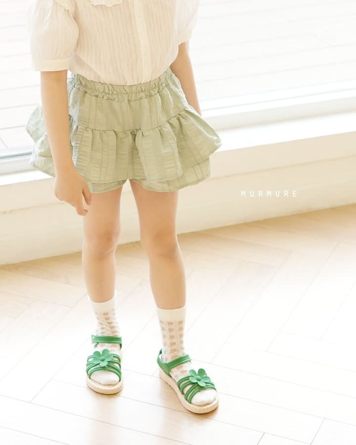 Murmure - Korean Children Fashion - #stylishchildhood - Green Cancan Skirt Pants - 10