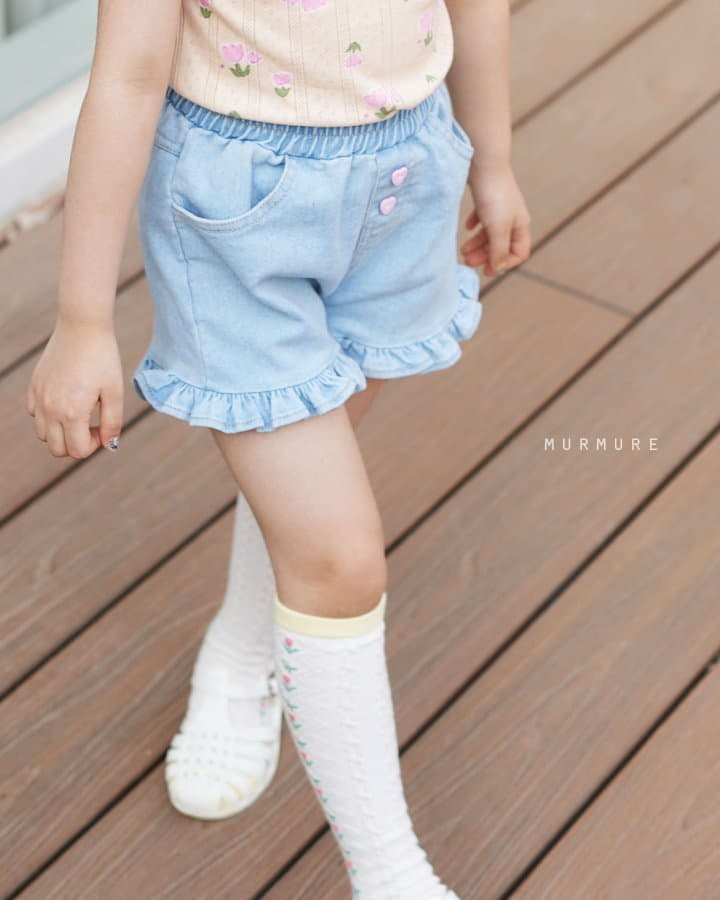 Murmure - Korean Children Fashion - #toddlerclothing - Frill Jeans - 12