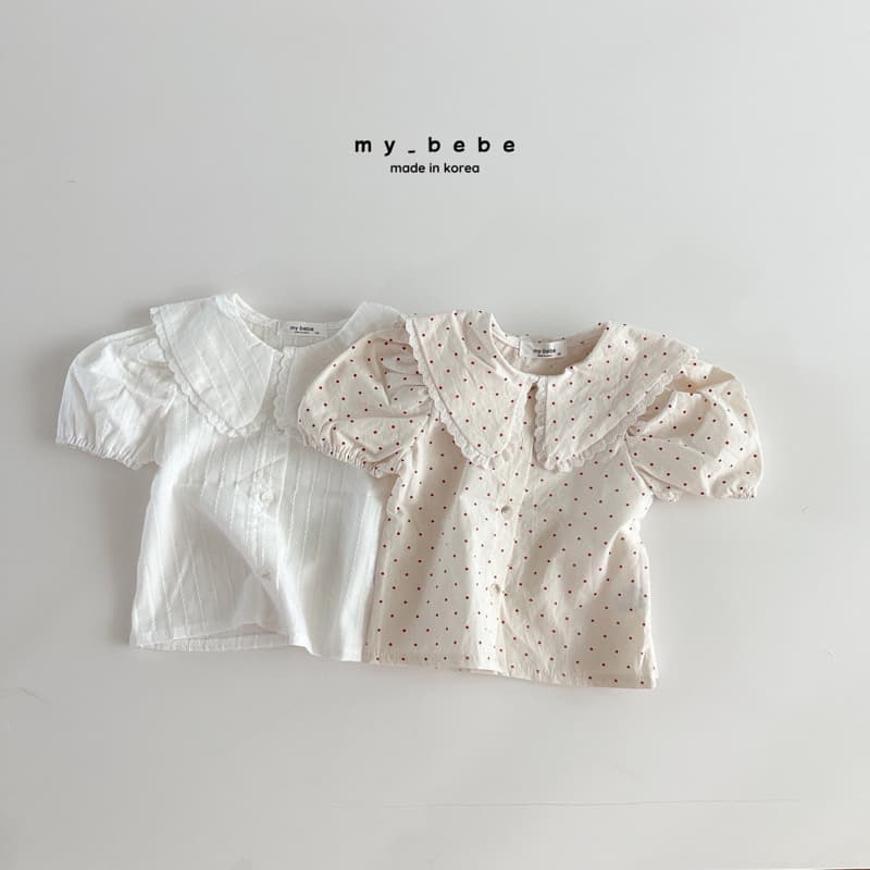 My Bebe - Korean Children Fashion - #Kfashion4kids - Collar Blouse