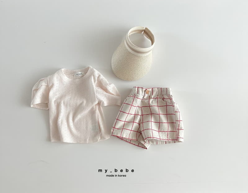 My Bebe - Korean Children Fashion - #childofig - Wrinkle Puff Tee - 5