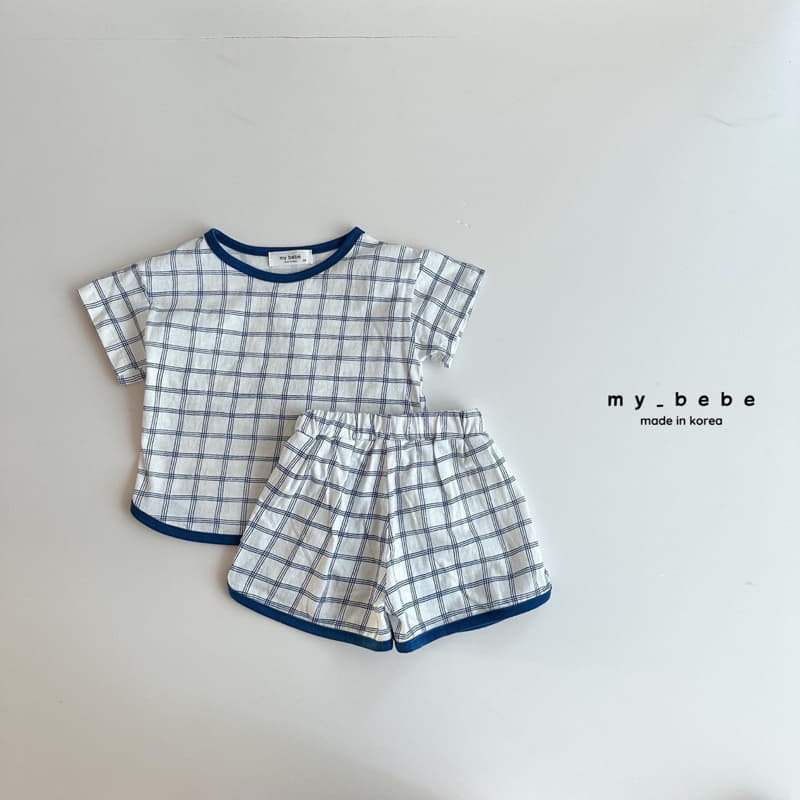 My Bebe - Korean Children Fashion - #designkidswear - Check Top Bottom Set - 5