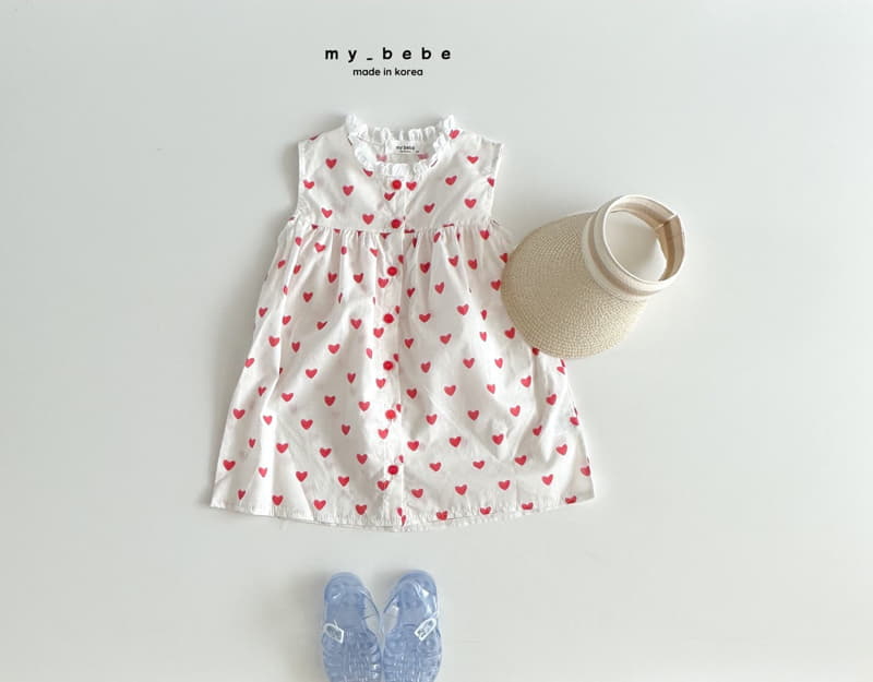 My Bebe - Korean Children Fashion - #kidsshorts - Sleeveless Lace One-piece - 3