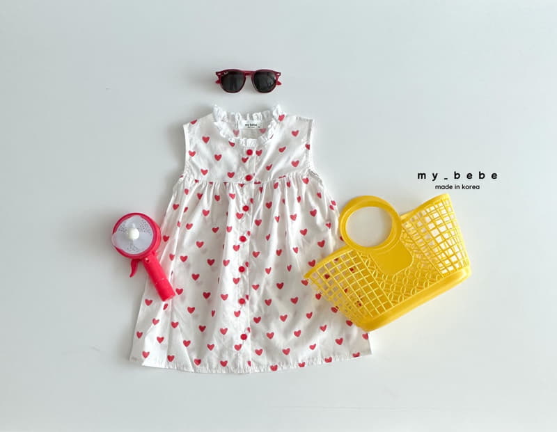 My Bebe - Korean Children Fashion - #kidsshorts - Sleeveless Lace One-piece - 4