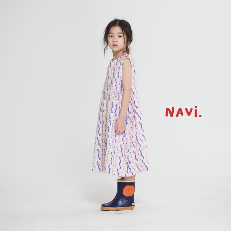 Navi - Korean Children Fashion - #discoveringself - Flower One-piece - 2