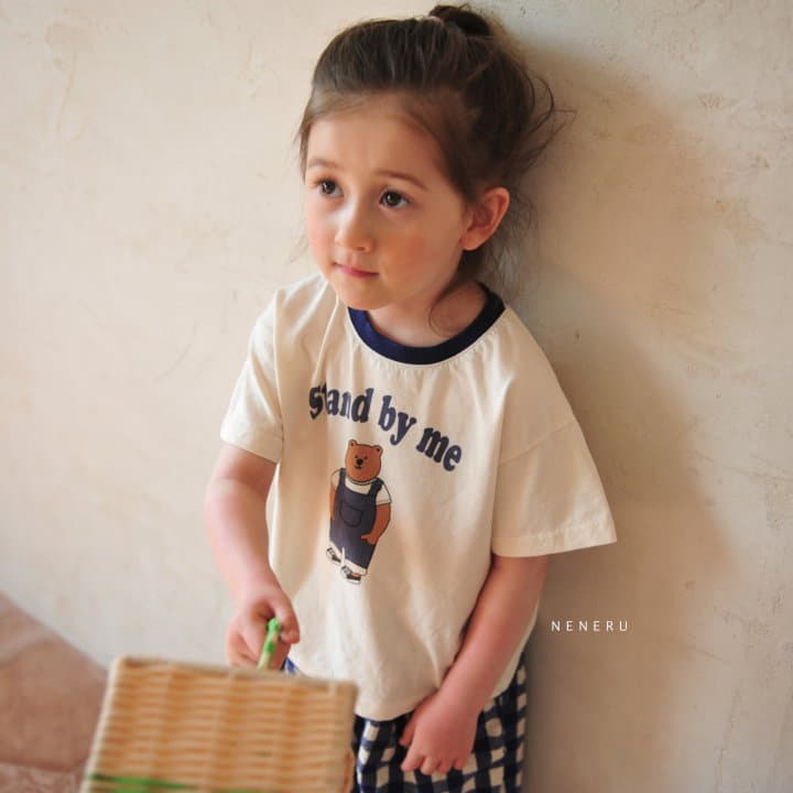 Neneru - Korean Baby Fashion - #babyoninstagram - Bebe Stand Bear Tee - 8