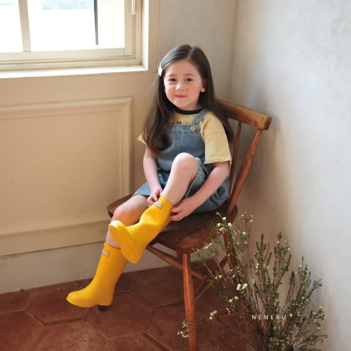 Neneru - Korean Children Fashion - #discoveringself - Dalgona Denim Dungarees - 9