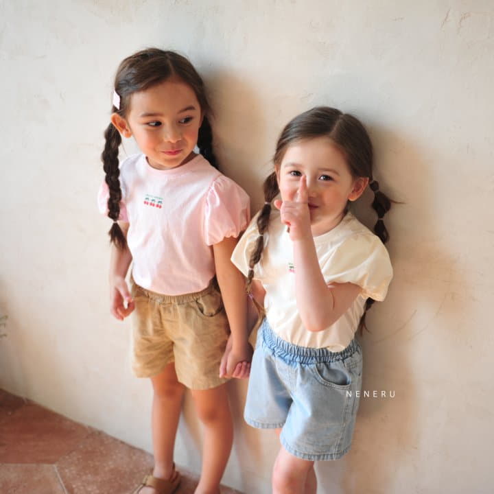 Neneru - Korean Children Fashion - #kidzfashiontrend - Cherry Shirring Tee - 7