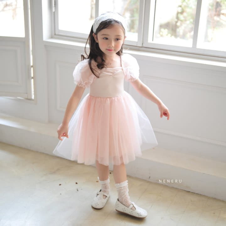 Neneru - Korean Children Fashion - #magicofchildhood - Ballet Sha One-piece - 2