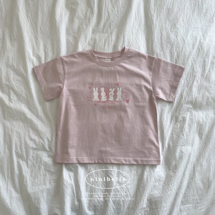 Ninibello - Korean Children Fashion - #littlefashionista - Love Bunny Tee - 3