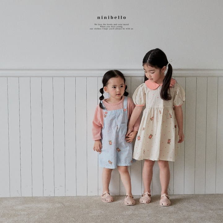 Ninibello - Korean Children Fashion - #littlefashionista - Love It Dungarees - 2