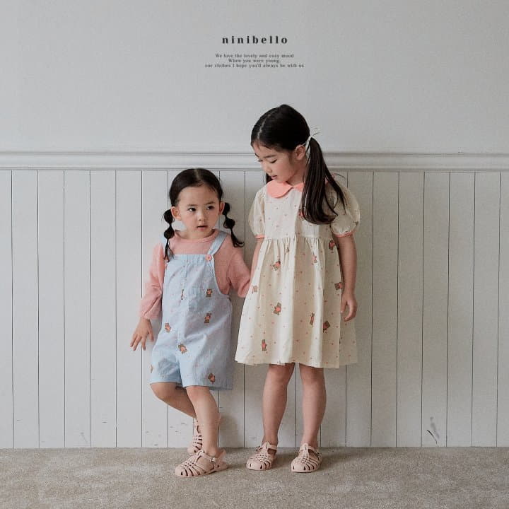 Ninibello - Korean Children Fashion - #prettylittlegirls - Love It Dungarees - 5