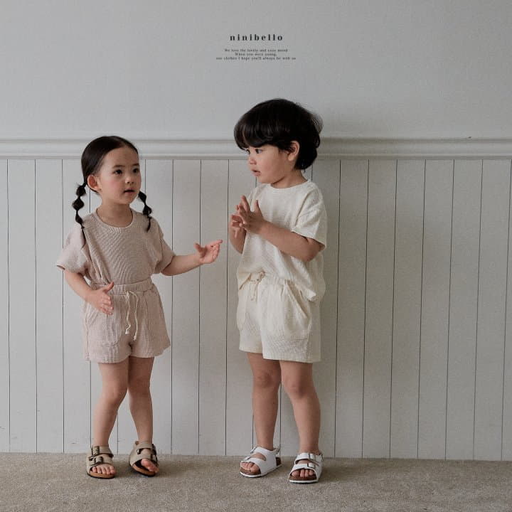 Ninibello - Korean Children Fashion - #todddlerfashion - Natural Pocket Top Bottom Set - 9