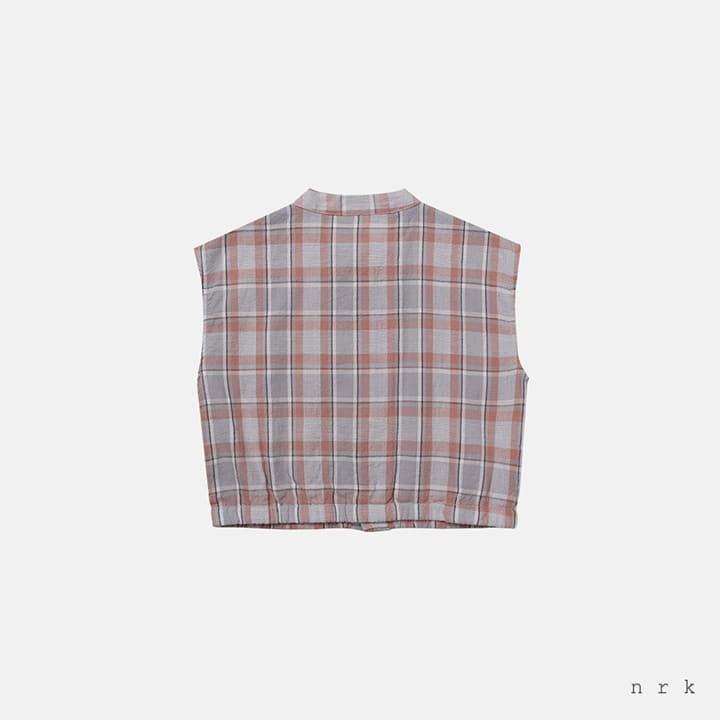 Nrk - Korean Children Fashion - #discoveringself - Check Sleeveless Shirt - 5