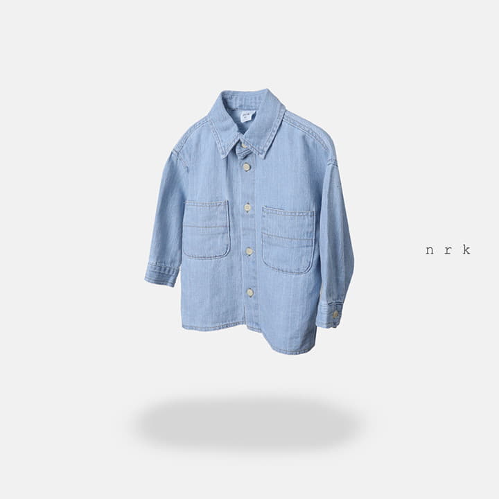 Nrk - Korean Children Fashion - #prettylittlegirls - Slav Denim Shirt - 2