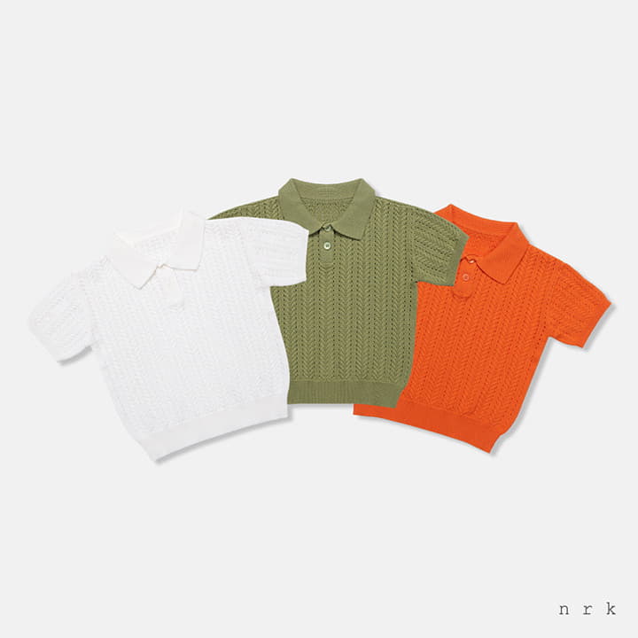 Nrk - Korean Children Fashion - #todddlerfashion - Collar Cable Knit Tee