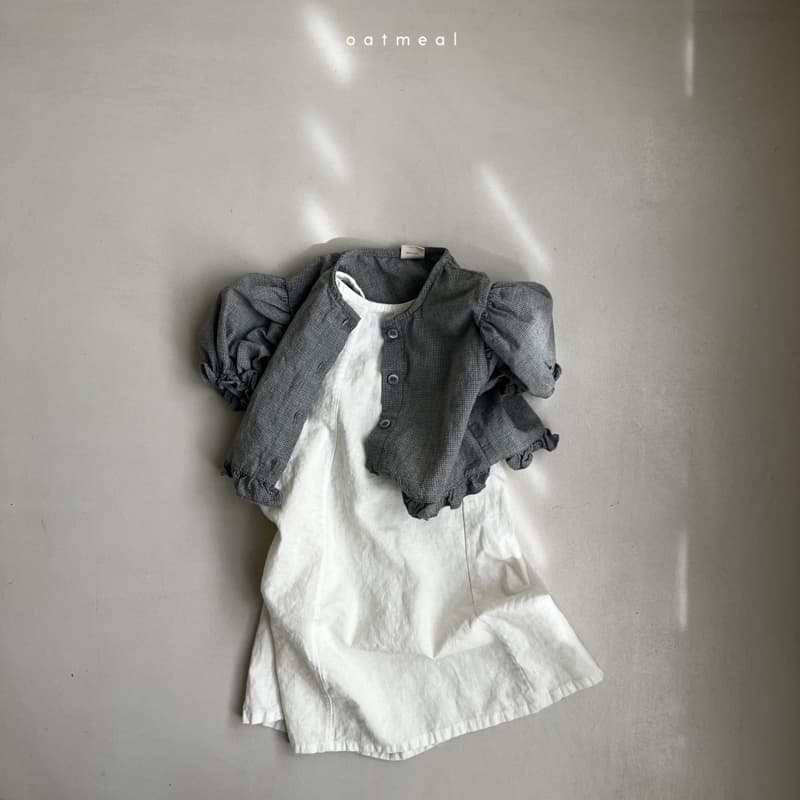 Oatmeal - Korean Children Fashion - #discoveringself - Point Blouse - 6