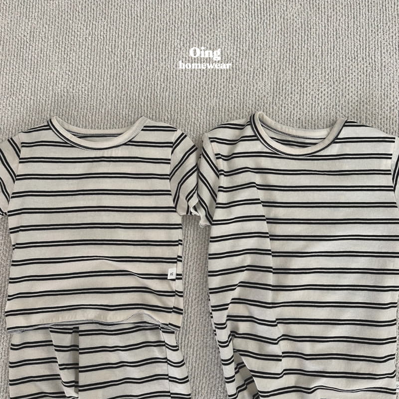 Oing - Korean Children Fashion - #childofig - Wik Stripes Top Bottom Set - 12