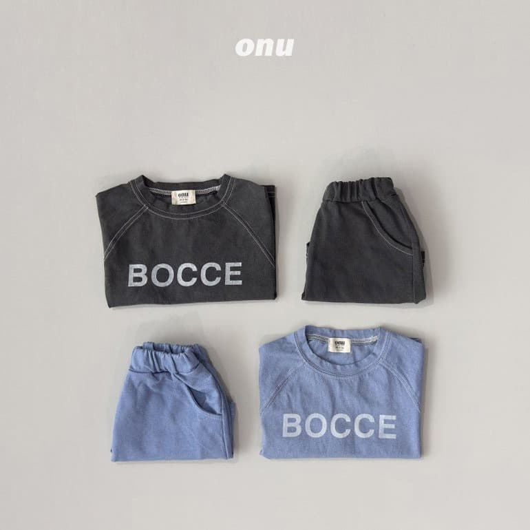 Onu - Korean Children Fashion - #kidzfashiontrend - Boche Stitch Top Bottom Set