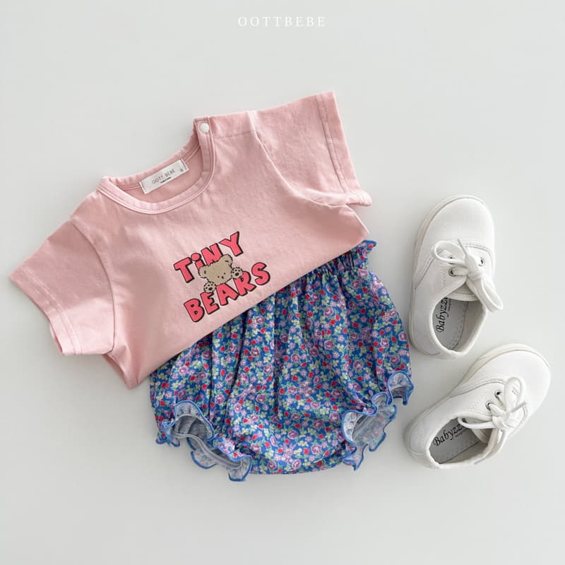 Oott Bebe - Korean Baby Fashion - #babyboutique - Bebe Tiny Bears Tee - 8