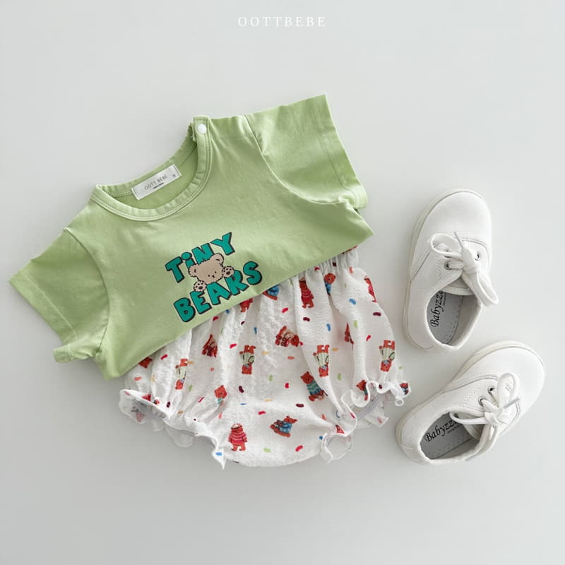 Oott Bebe - Korean Baby Fashion - #babyboutiqueclothing - Bebe Tiny Bears Tee - 10