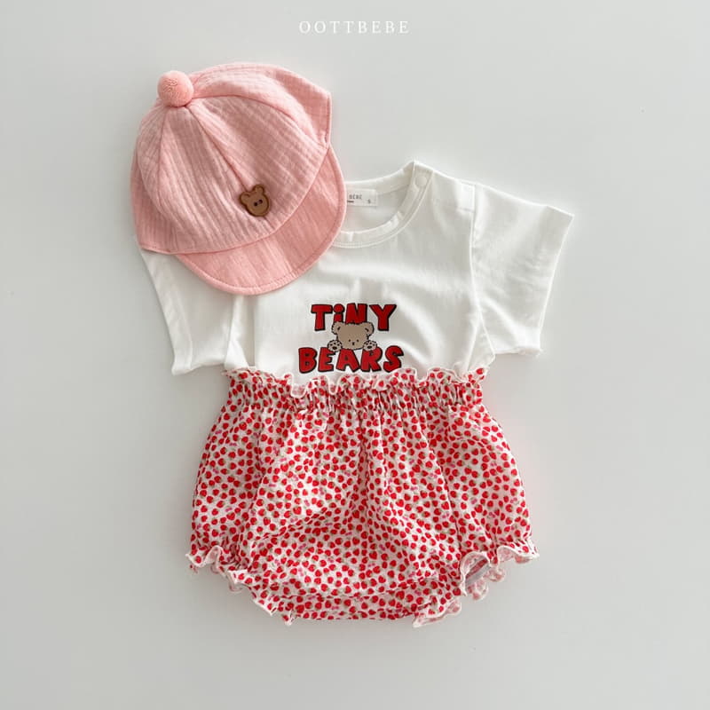 Oott Bebe - Korean Baby Fashion - #babyfashion - Bebe Tiny Bears Tee - 12