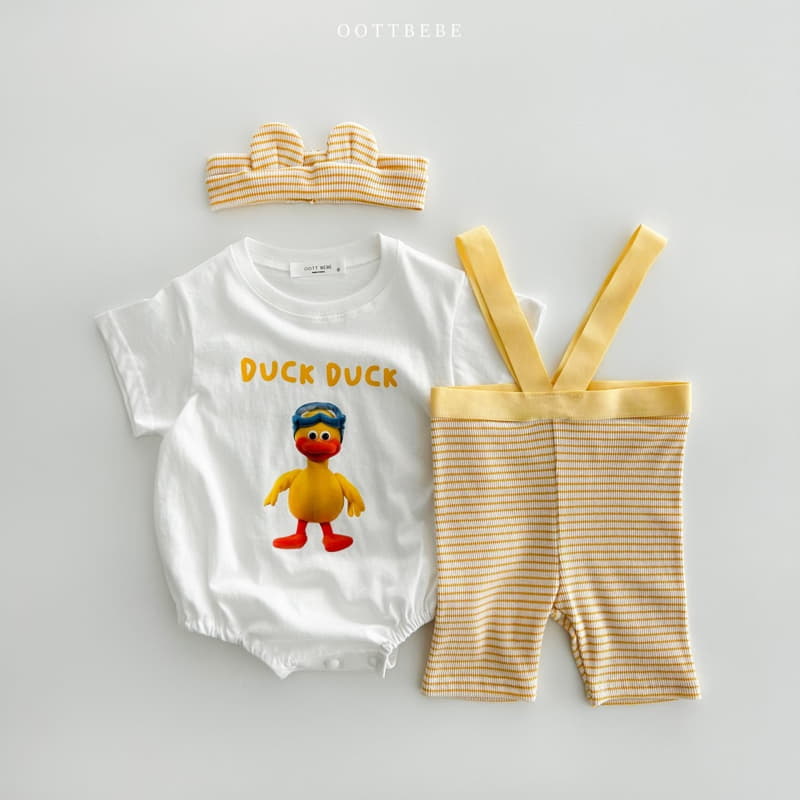 Oott Bebe - Korean Baby Fashion - #babyoninstagram - Bow Wow Bodysuit - 5