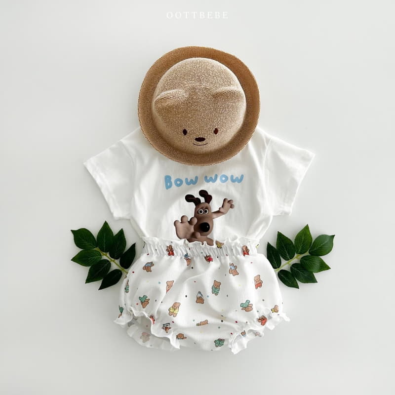 Oott Bebe - Korean Baby Fashion - #babyootd - Bow Wow Bodysuit - 6