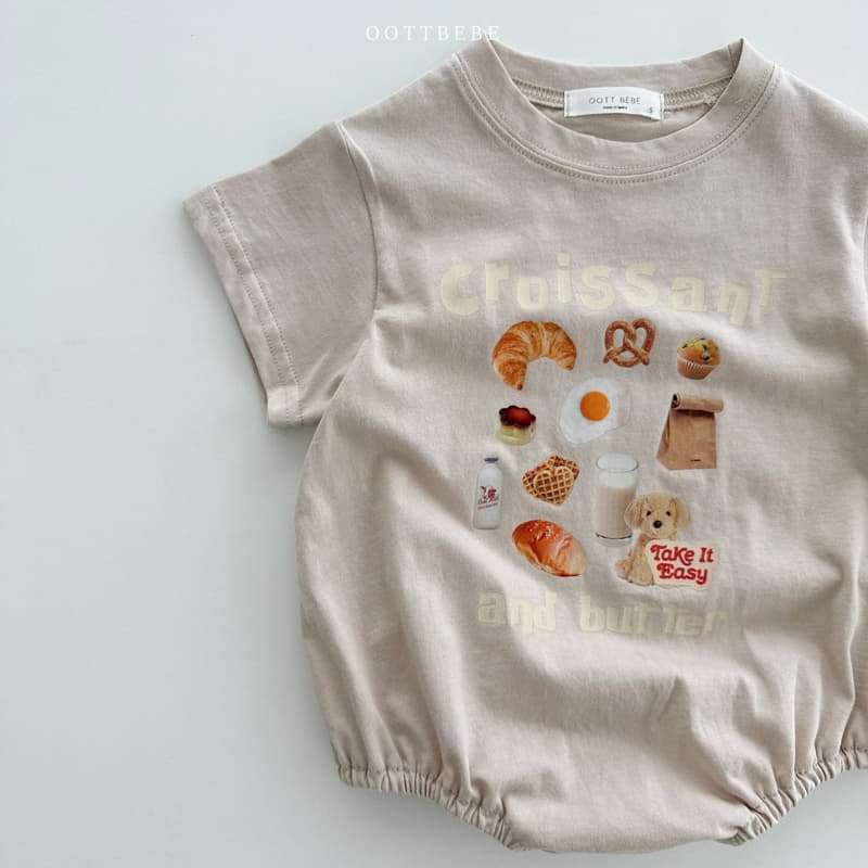 Oott Bebe - Korean Baby Fashion - #babyoninstagram - Strawberry Croissant Bodysuit - 4