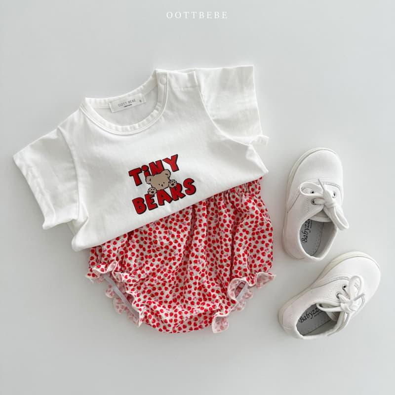 Oott Bebe - Korean Baby Fashion - #onlinebabyshop - Bebe Tiny Bears Tee - 7