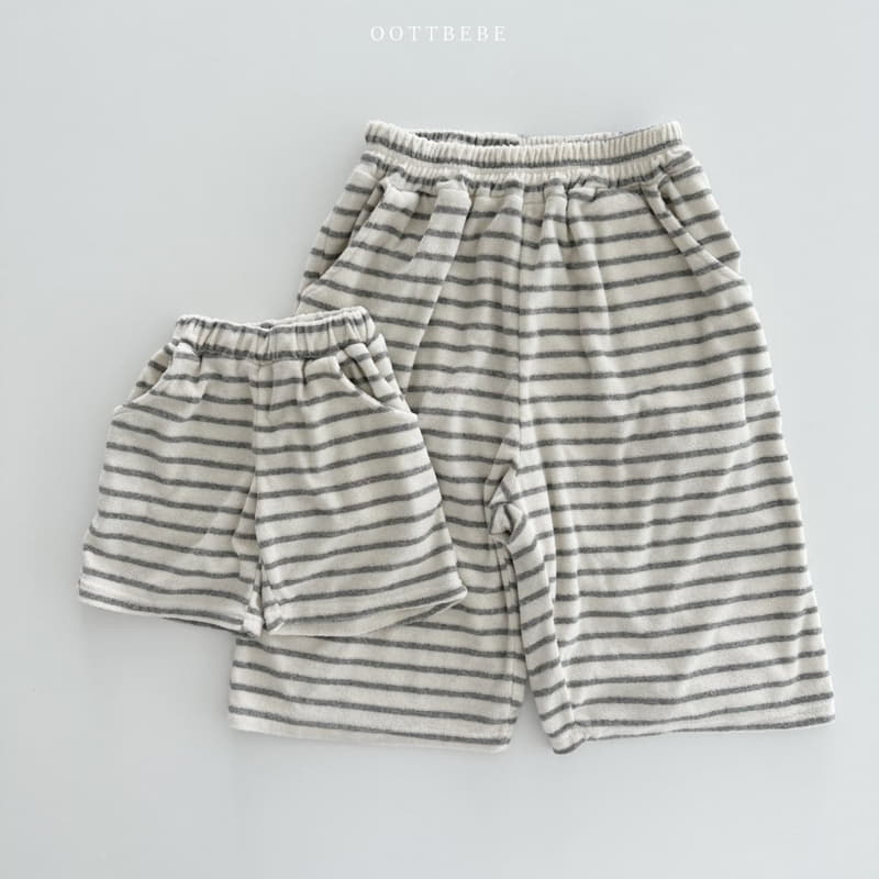 Oott Bebe - Korean Children Fashion - #Kfashion4kids - Terry Stripes Pants - 10