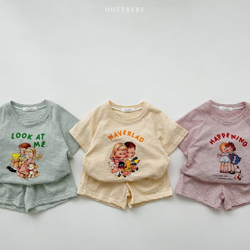 Oott Bebe - Korean Children Fashion - #discoveringself - Toto Top Bottom Set - 8