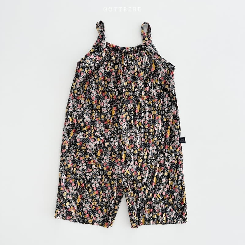 Oott Bebe - Korean Children Fashion - #discoveringself - Flower Pleats Overalls - 6