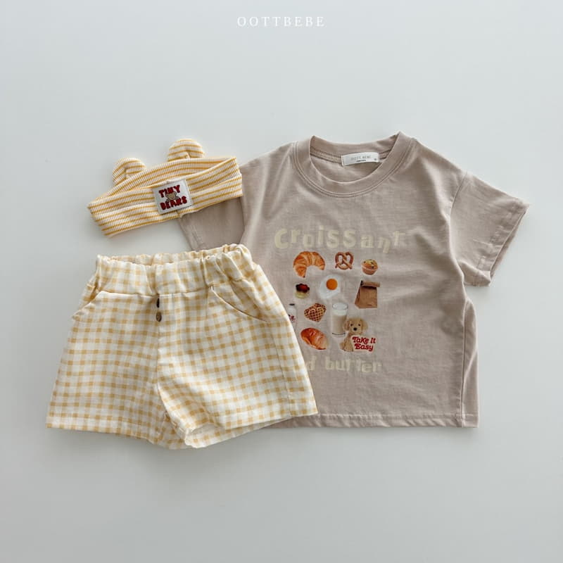 Oott Bebe - Korean Children Fashion - #fashionkids - Strawberry Croissant Tee - 3