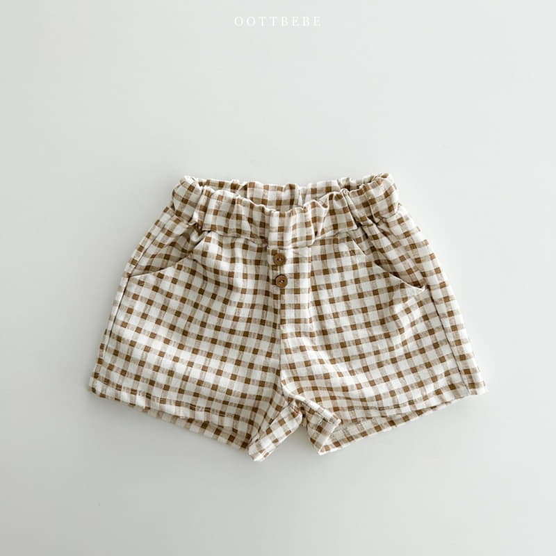 Oott Bebe - Korean Children Fashion - #littlefashionista - Dol Check Shorts