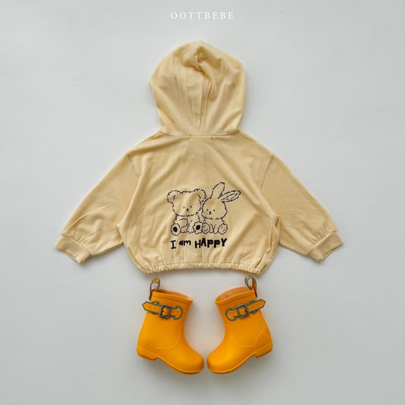 Oott Bebe - Korean Children Fashion - #stylishchildhood - Marlang Hoody Zip-up - 8