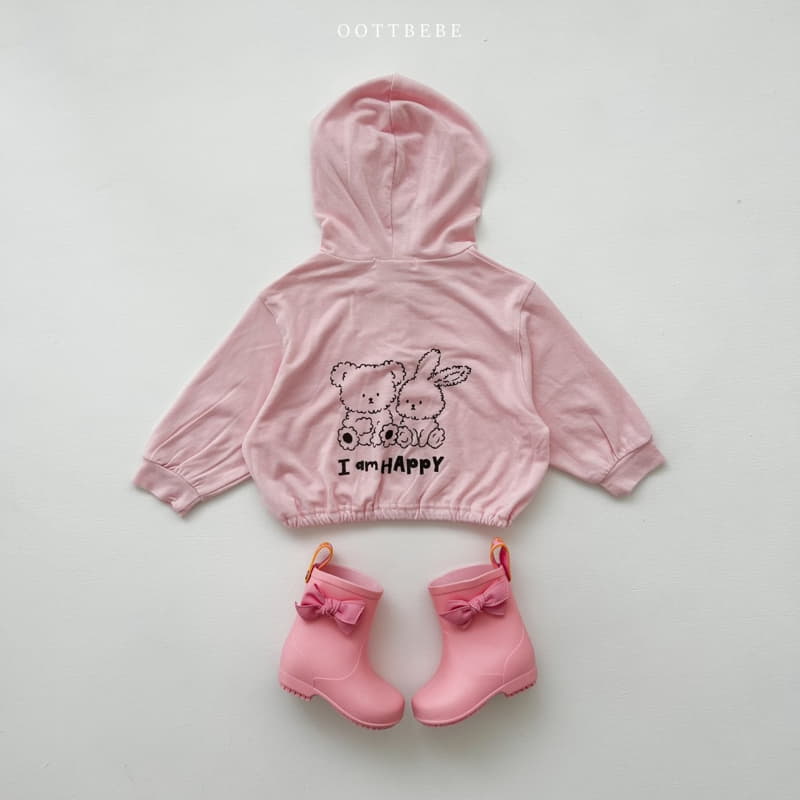 Oott Bebe - Korean Children Fashion - #toddlerclothing - Marlang Hoody Zip-up - 7