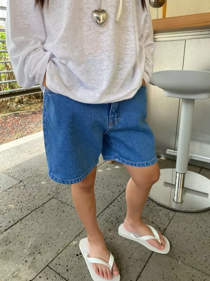 Our - Korean Children Fashion - #designkidswear - Low Denim Shorts - 9