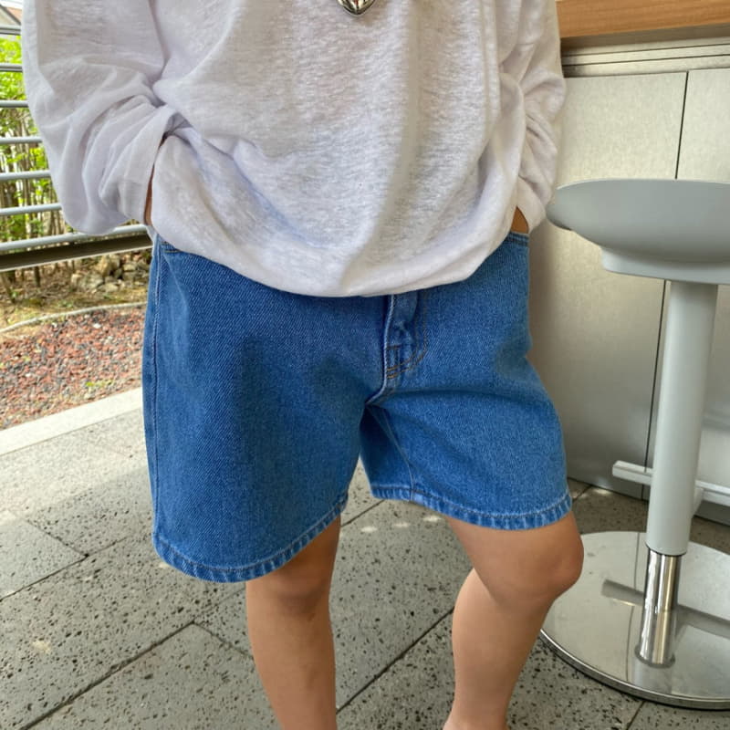 Our - Korean Children Fashion - #magicofchildhood - Low Denim Shorts