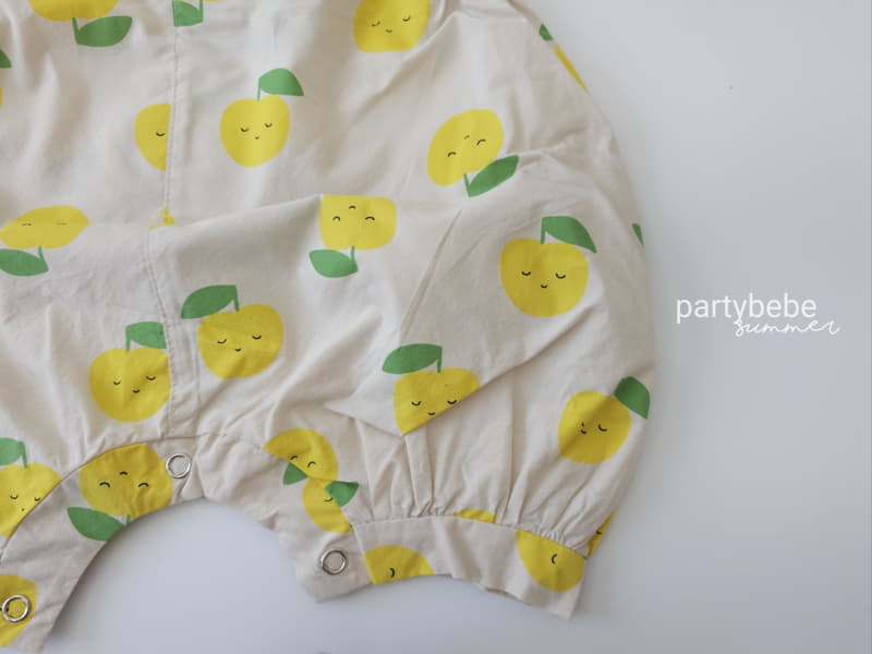 Party Kids - Korean Baby Fashion - #babyboutiqueclothing - Apple Bodysuit with Bucket Hat - 5