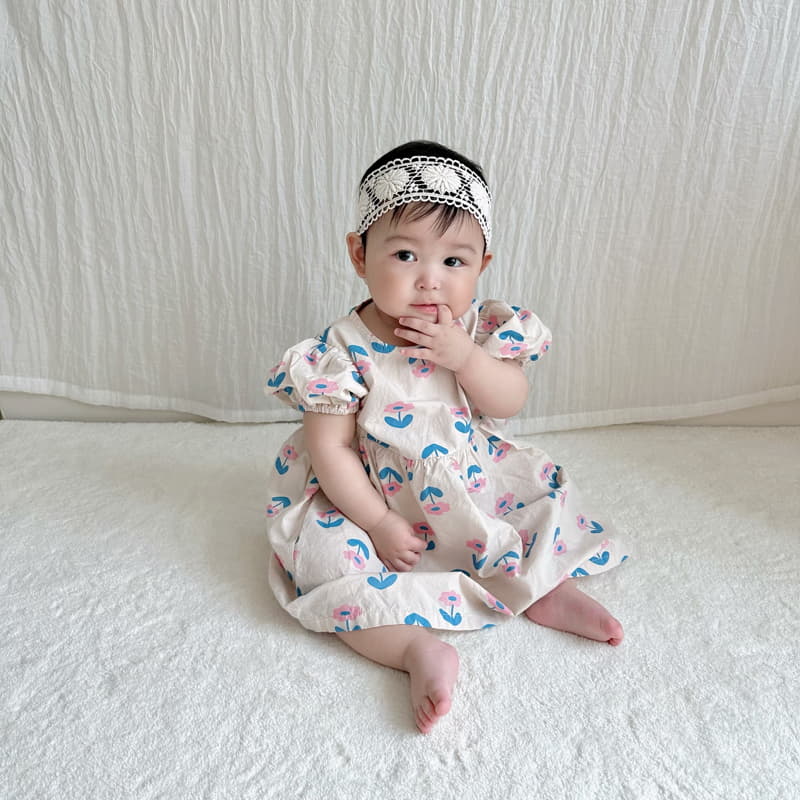 Party Kids - Korean Baby Fashion - #babyboutiqueclothing - Dandelion One-piece - 9