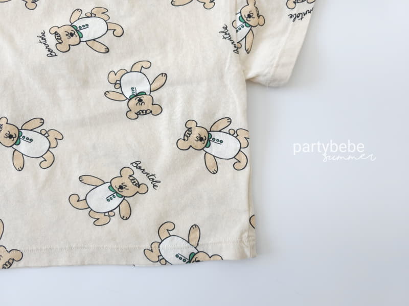 Party Kids - Korean Baby Fashion - #babyclothing - Bear Tee - 6