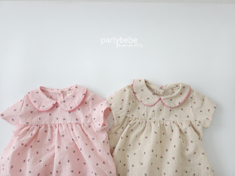 Party Kids - Korean Baby Fashion - #babyfever - Bebe One-piece Bloomer Set - 12